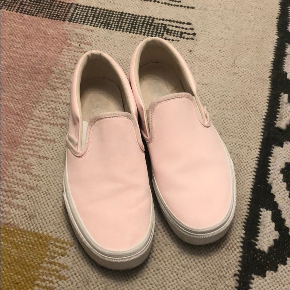 Madewell Pink Vans Slip Ons
